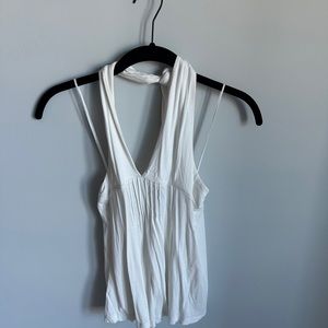 White Free People halter top